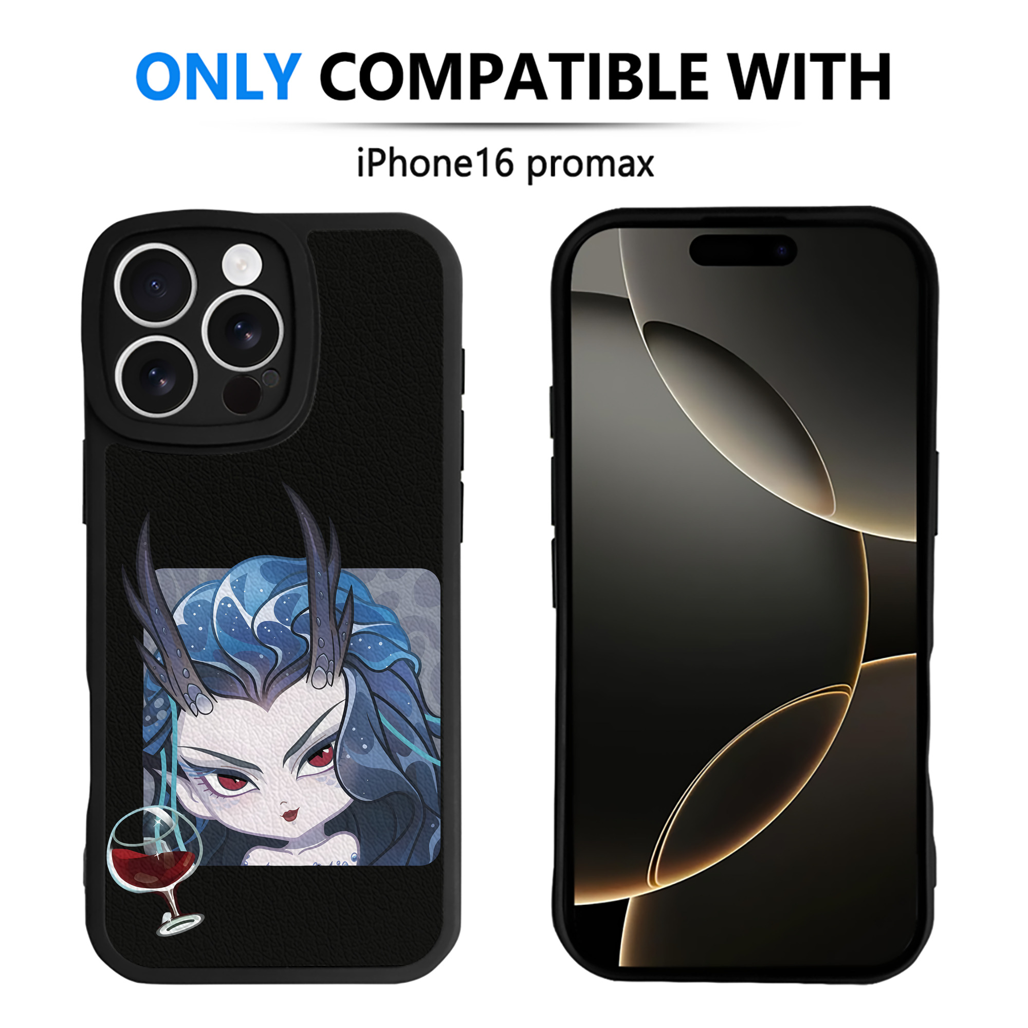 （画像用） Ne Zha 2 ナタ 魔童の大暴れ 【iPhone 16シリーズ対応】シリコンスマホケース（レザー調） 材質：シリコン